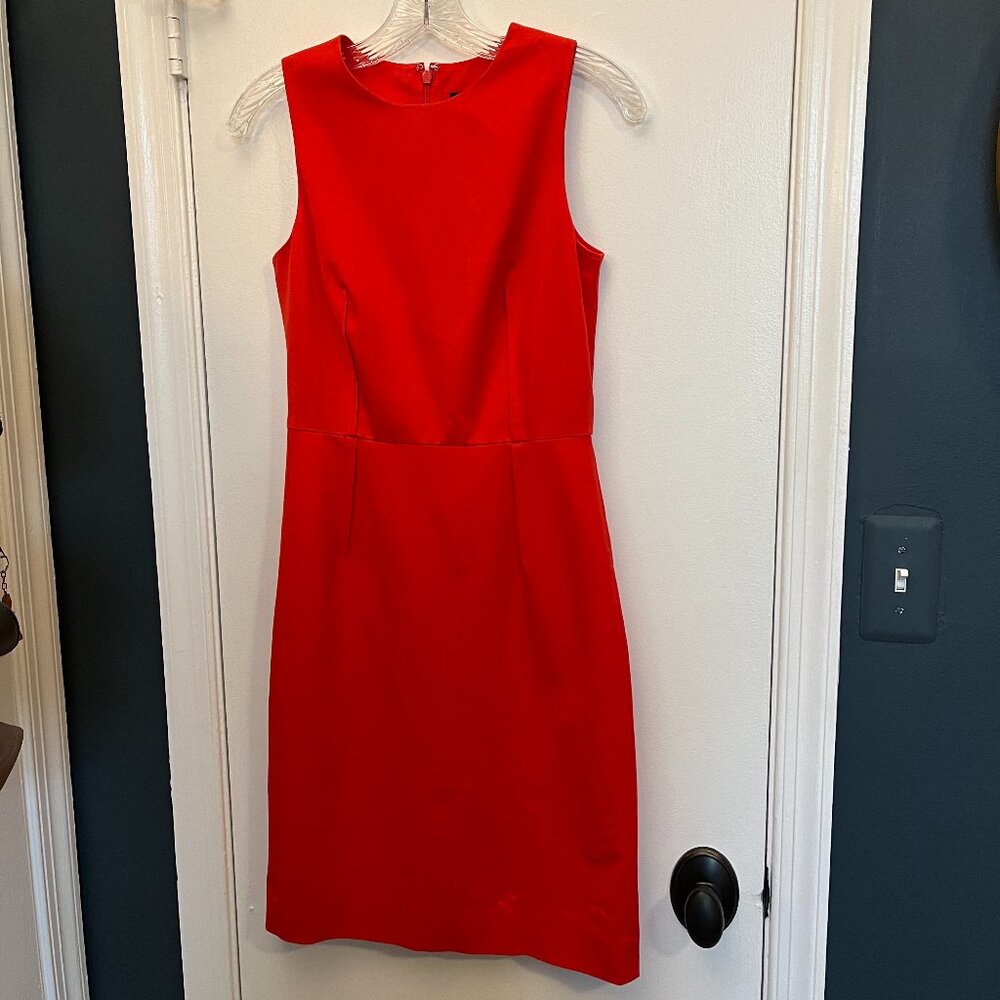J Crew red pencil dress